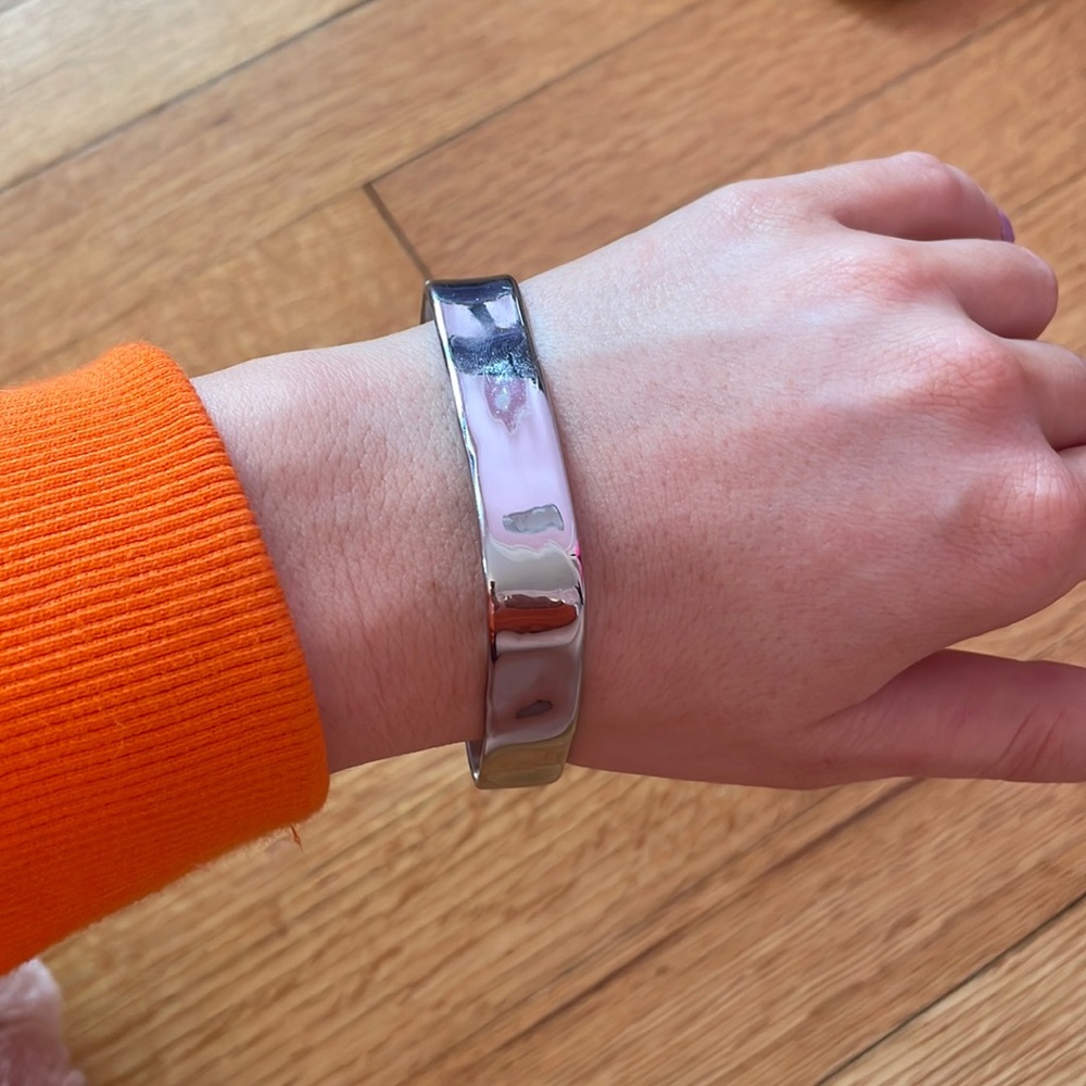 NWT jcrew square silver metal bracelet